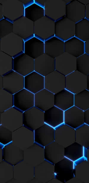 Get Ready To Upgrade With A Black And Blue Iphone Wallpaper