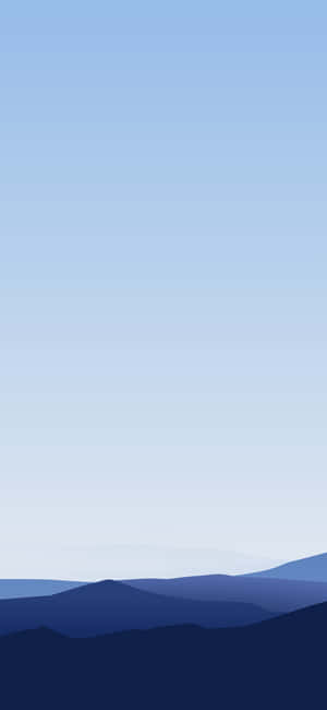 Get Simple, Get Blue. Upgrade Your Phone With The Simple Blue Iphone Wallpaper