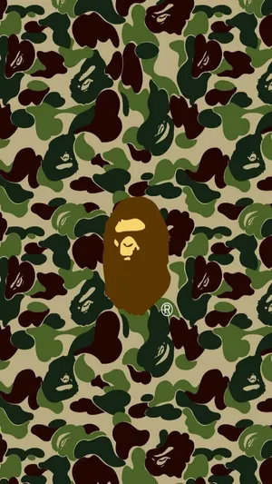 Get The Camo Cool Look With The Bape Iphone 6. Wallpaper