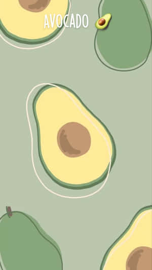 Get The Latest Iphone Innovation In The Form Of An Avocado Phone. Wallpaper