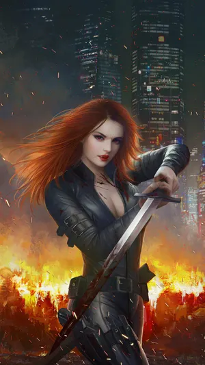 Get Your Hands On The Black Widow Iphone. Wallpaper