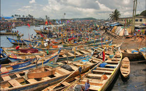 Ghana Fishing Boats Wallpaper
