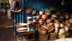 Ghana Woven Baskets Wallpaper