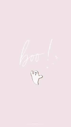 Ghost For A Cute Autumn Iphone Wallpaper