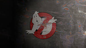 Ghostbusters Damaged Logo Wallpaper