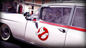 Ghostbusters Ecto Mobile Reflection Wallpaper