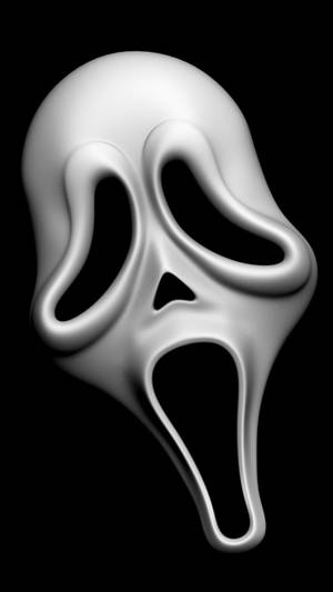 Ghostface Mask Of Scream Movie Wallpaper