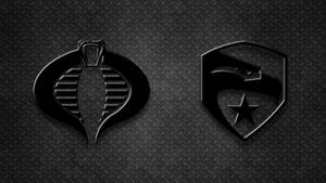 Gi Joe Black And Silver Logo Wallpaper
