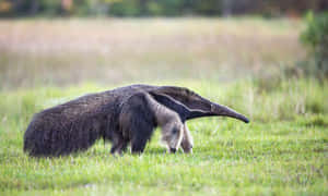 Giant Anteater Walkingin Grassland.jpg Wallpaper