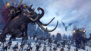 Giant Mammoth Total War Warhammer 2 Wallpaper