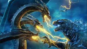 Giant Monster Spotted In Distant Landscape Wallpaper