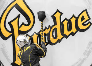 Giant Purdue University Drum Wallpaper