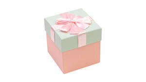 Gift Box Cute Pink Green Pastel Wallpaper