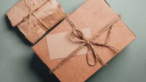 Gift Box Kraft Package Photography Wallpaper