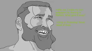 Giga Chad Funny Meme Wallpaper