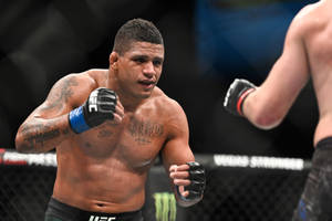 Gilbert Burns Readies To Punch Wallpaper