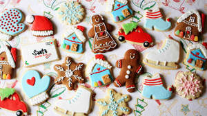 Gingerbread Cookies Christmas Laptop Wallpaper