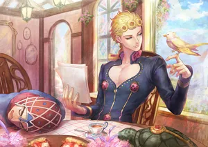 Giorno Giovanna And Guido Mista Wallpaper