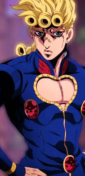 Giorno Giovanna In Blue Suit Wallpaper