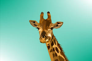 Giraffe Vector Art Wallpaper