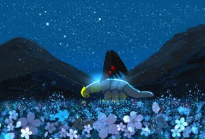 Giratina At Starry Night Wallpaper