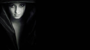 Girl Alone Hooded Wallpaper