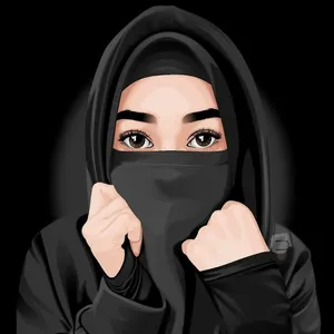 Girl Dressed In Black Cadar And Hijab Wallpaper