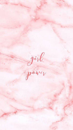 Girl Power Plain Pink Wallpaper