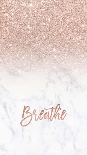Girl Rose Gold Breathe Wallpaper