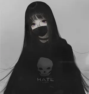 Girl With Long Hair Emo Pfp Wallpaper