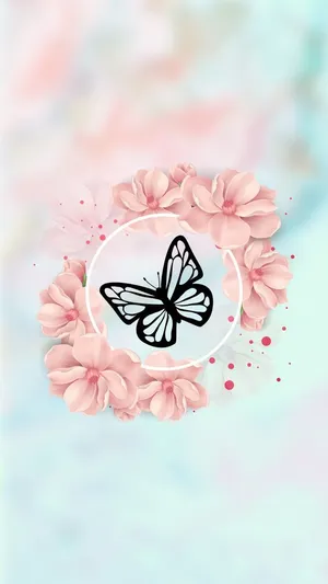 Girly Phone Butterfly Wallpaper