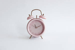 Girly Pink Aesthetic Alarm Clock Wallpaper