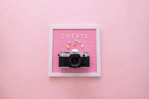 Girly Pink Aesthetic Camera Wallpaper