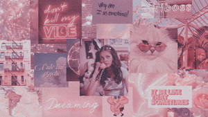 Girly Pink Aesthetic Stuff Collage Wallpaper