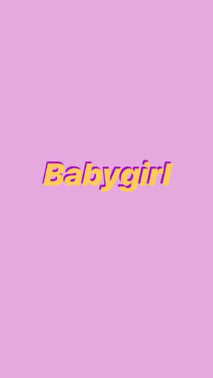 Girly Tumblr Babygirl In Purple Wallpaper