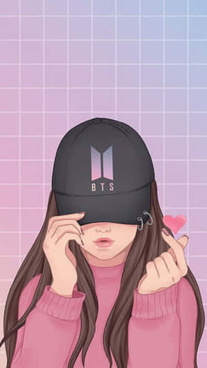 Girly Tumblr Bts Black Cap Wallpaper