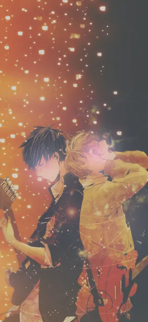 Given Anime Black And Orange Aesthetic Wallpaper