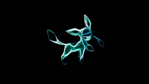 Glaceon Neon Art Wallpaper