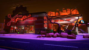 Glam Rock Salon In Five Nights At Freddy's Security Breach Game Wallpaper