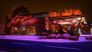 Glam Rock Salon In Five Nights At Freddy's Security Breach Game Wallpaper