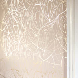 Glamorous Pink And Gold Color Pattern Wallpaper