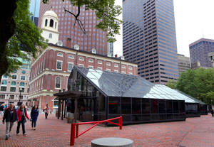 Glass Greenhouse Near Historic Faneuil Hall Wallpaper