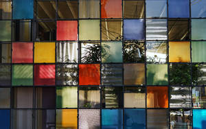 Glass Wall Collage Wallpaper