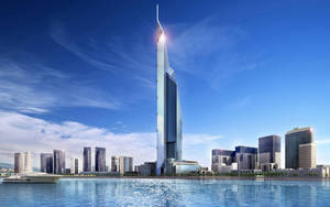 Gleaming Doha Tower Wallpaper