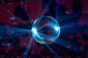 Glimmering Disco Ball Nightlife Vibe Wallpaper