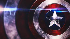 Glinting Shield Captain America Laptop Wallpaper
