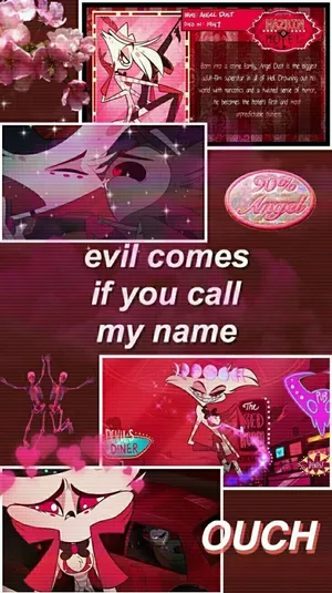 Glitch Angel Dust Hazbin Hotel Wallpaper