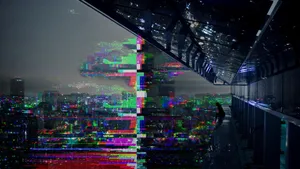 Glitch City View Wallpaper