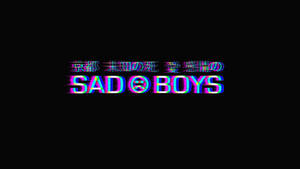 Glitch Sad Boys Text Aesthetic Wallpaper