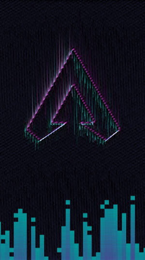 Glitched Monogram Logo Apex Legends Phone Wallpaper